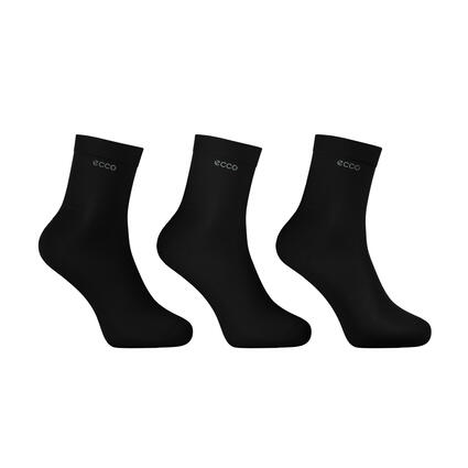 ECCO CLASSIC ANKLE-CUT 3-PACK ANKLE SOCKS WHITE