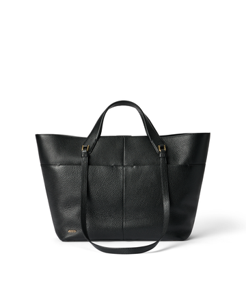 ECCO TOTE M PEBBLED LEATHER BAG