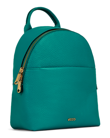 ECCO ROUND PACK S PEBBLED LEATHER BAG