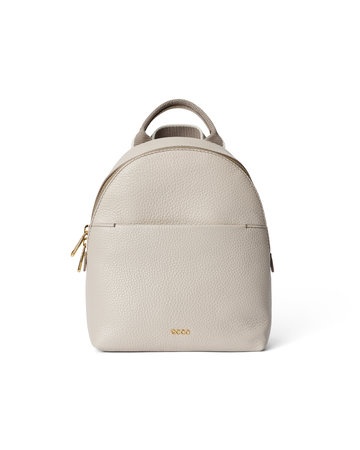 ECCO ROUND PACK S PEBBLED LEATHER BAG
